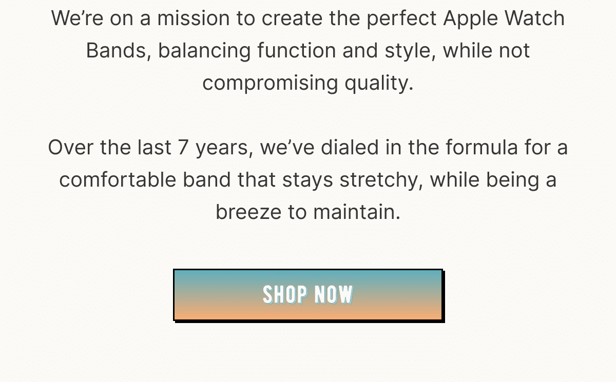 Discover the Most Comfortable Apple Watch Bands. Ever. Discover the Most Comfortable Apple Watch Bands. Ever.