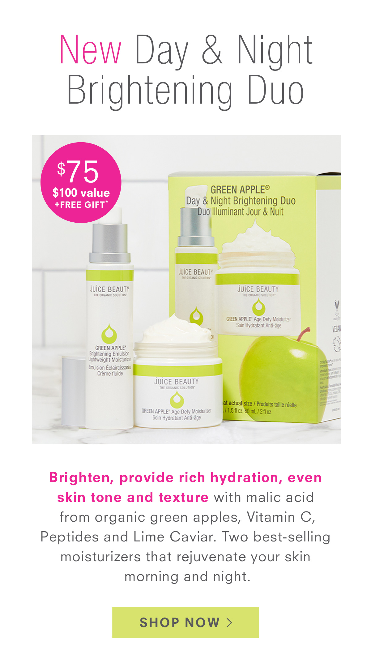 Green Apple Day & Night Duo - $75.00 ($100 value). Shop Now
