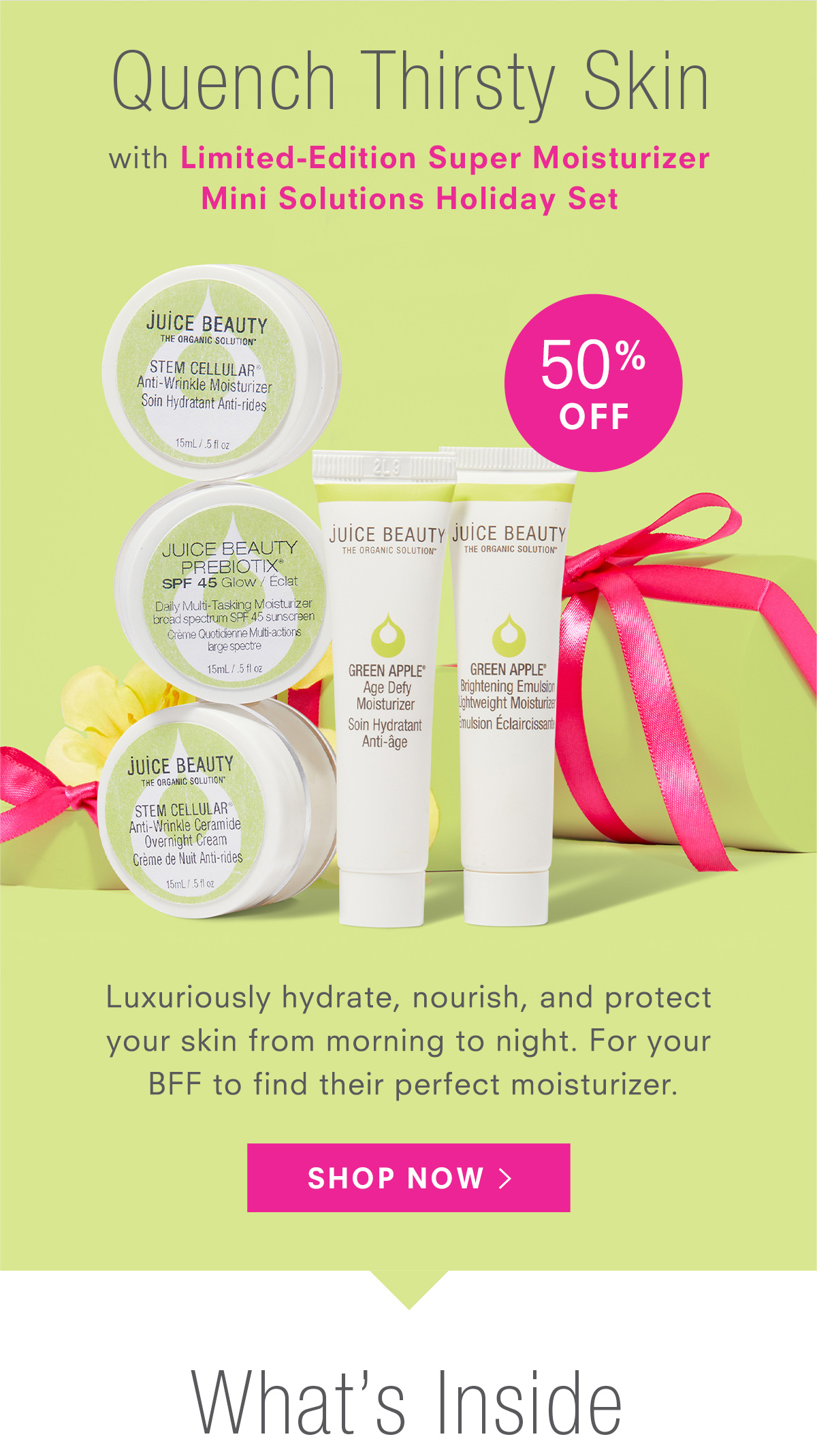 Super Moisturizer Mini Solutions Kit - $45 ($90 value). Shop Now >