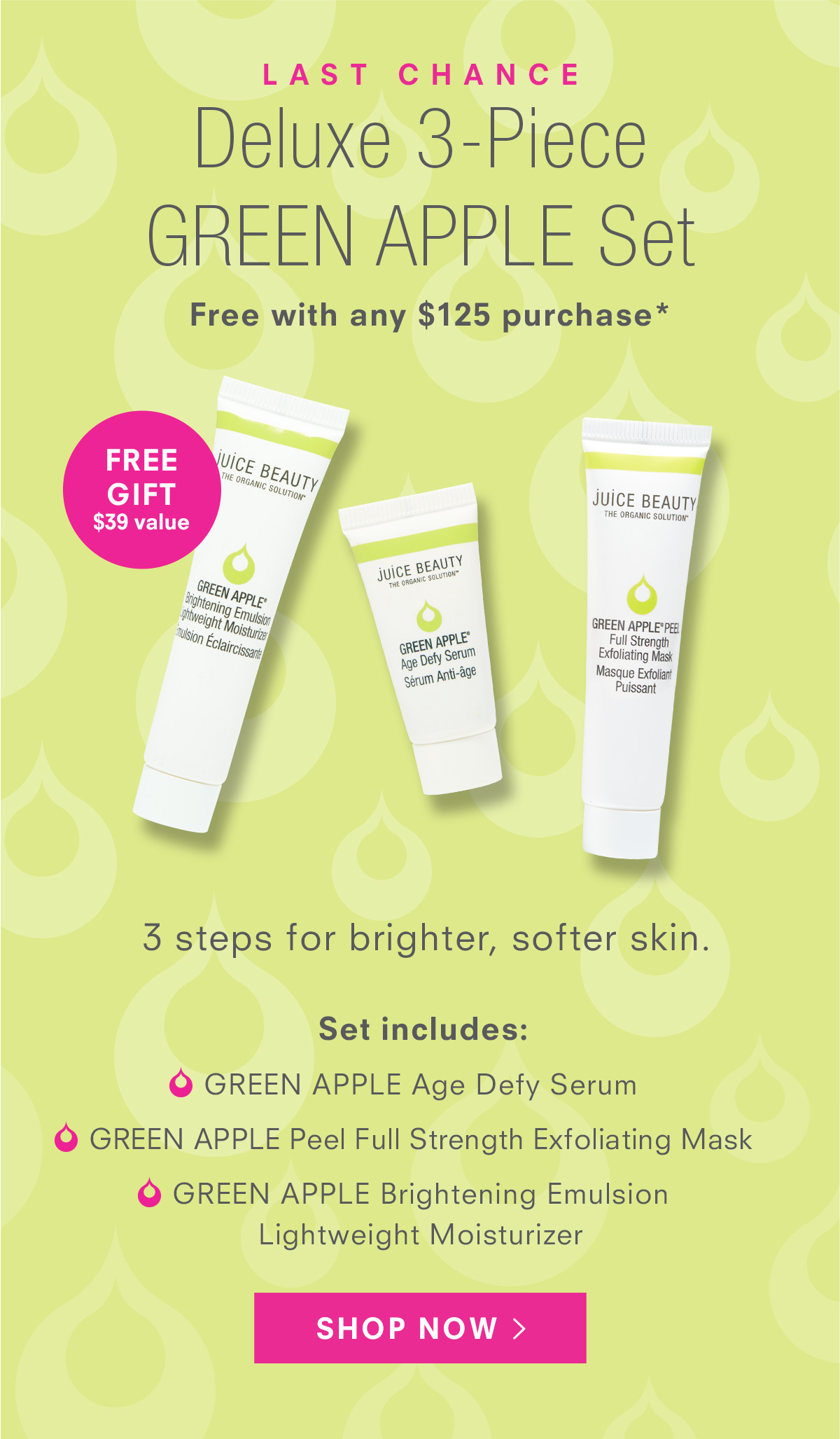 Get a FREE 3-Piece Deluxe Gift Set with any $125 purchase.* SHOP NOW >LE Brightening Emulsion Lightweight Moisturizer with every $75 purchase.* SHOP NOW >