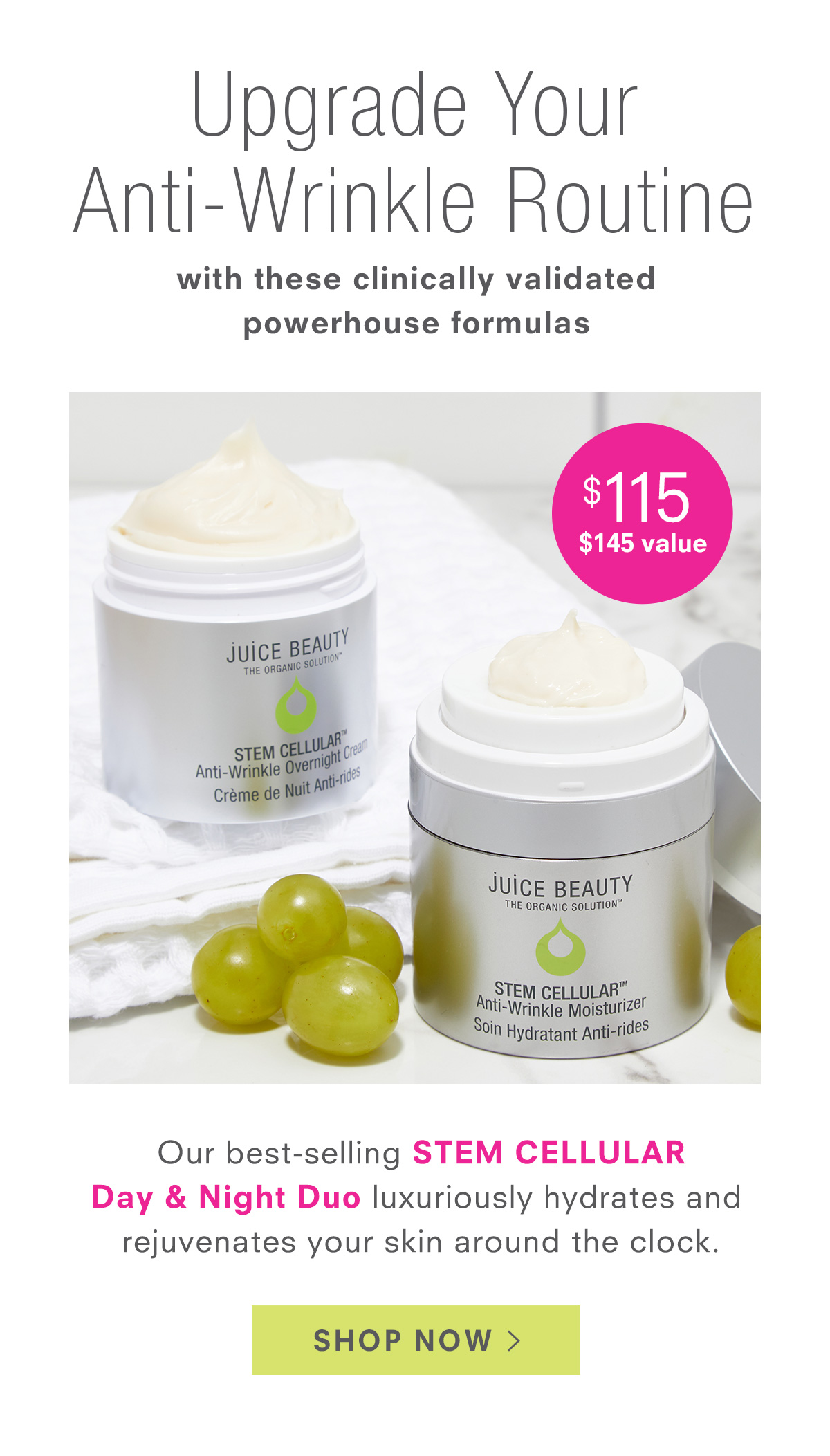 STEM CELLULAR Day & Night Duo - $115.00 ($145 value)