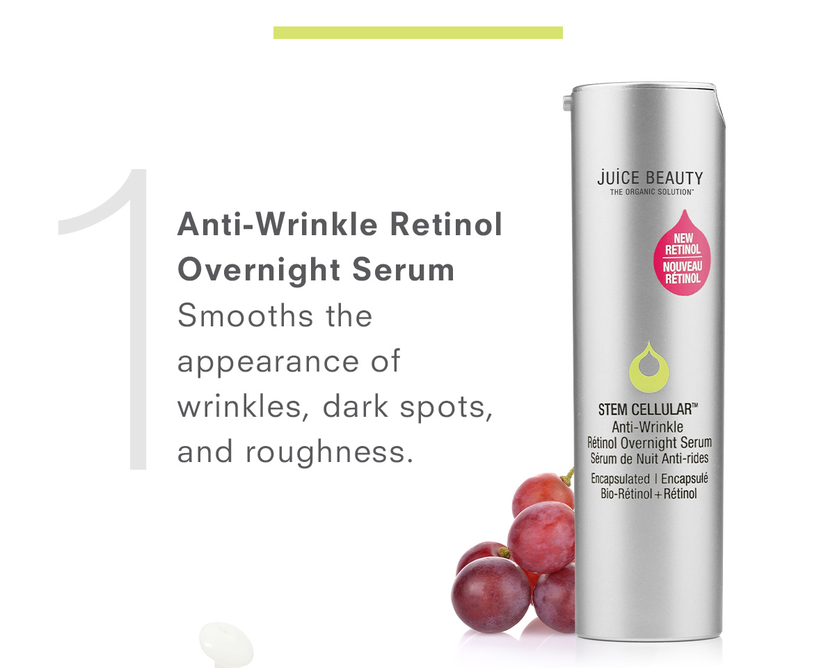 STEM CELLULAR Anti-Wrinkle Retinol Overnight Serum. Shop Now >