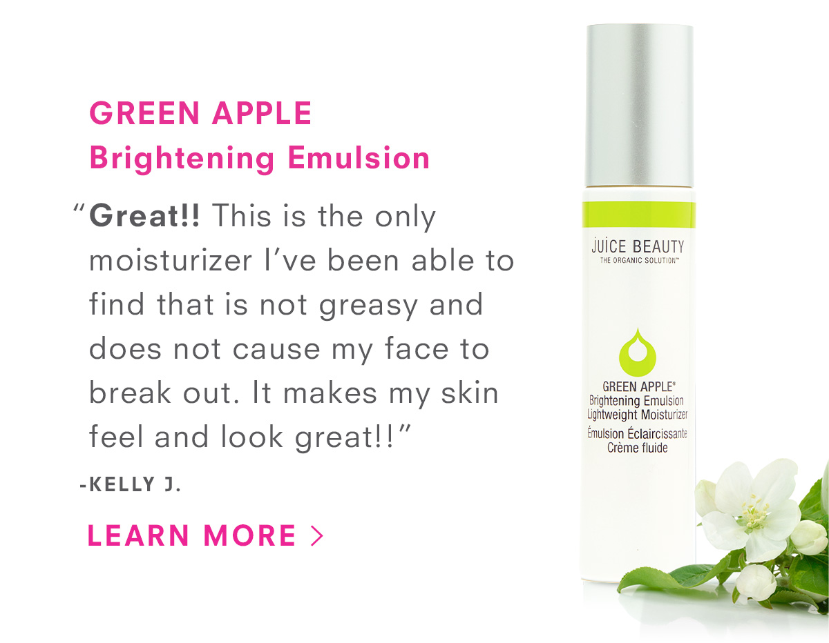 GREEN APPLE Brightening Emulsion Lightweight Moisturizer