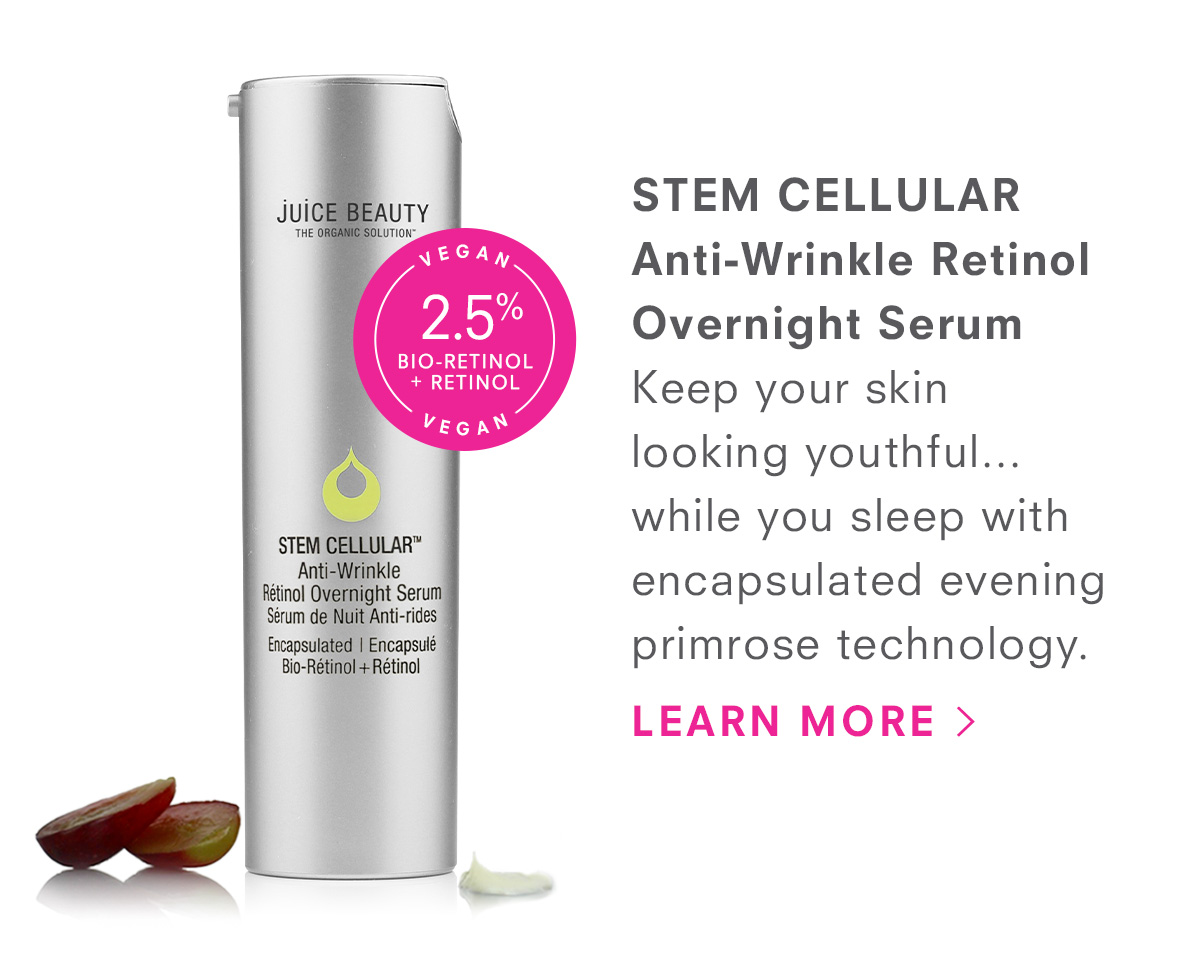 STEM CELLULAR Anti-Wrinkle Retinol Overnight Serum