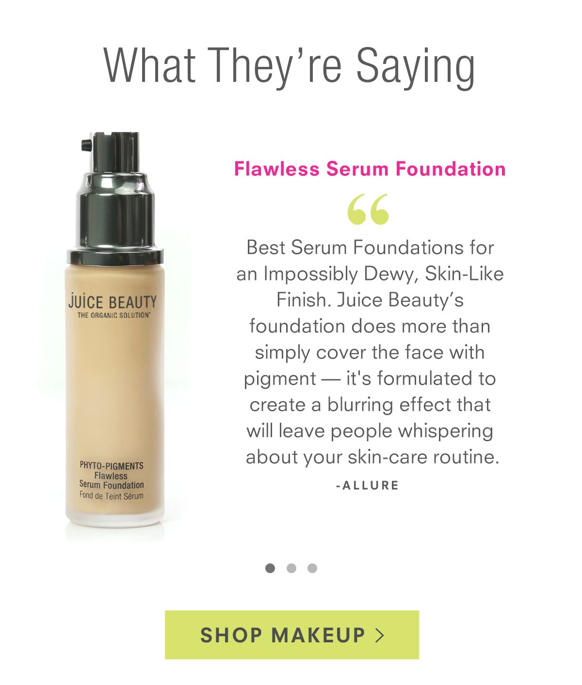 See what they're saying about our PHYTO-PIGMENTS Makeup.