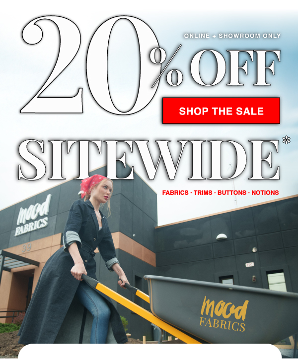 SHOP NOW AND SAVE 20% OFF THIS LABOR DAY WEEKEND