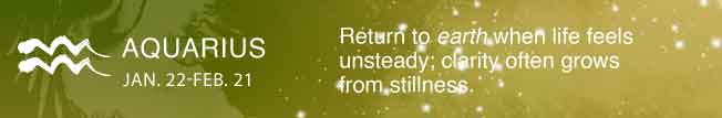 Return to earth when life feels unsteady; clarity often grows from stillness.