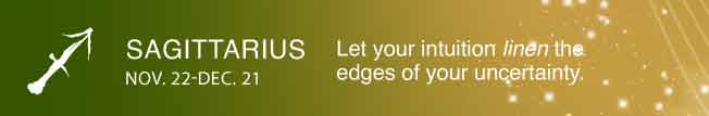 Let your intuition linen the edges of your uncertainty.