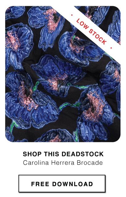 SHOP THIS DESIGNER DEADSTOCK FABRIC, HURRY! IT'S LOW STOCK!