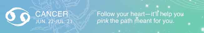 Follow your heart—it'll help you pink the path meant for you.