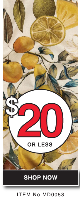 FABRICS $20 OR LESS A YARD
