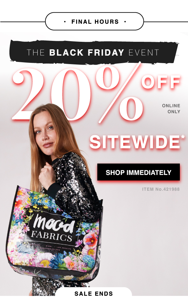 SHOP THE BLACK FRIDAY SALE  BEFORE IT ENDS!