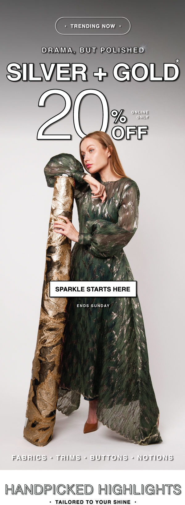 SHOP 20% OFF SILVER + GOLD