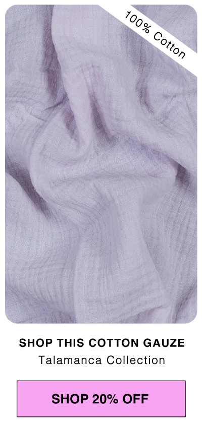 SHOP THIS DOUBLE COTTON GAUZE FABRIC