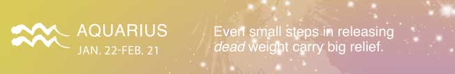 Even small steps in releasing dead weight carry big relief.