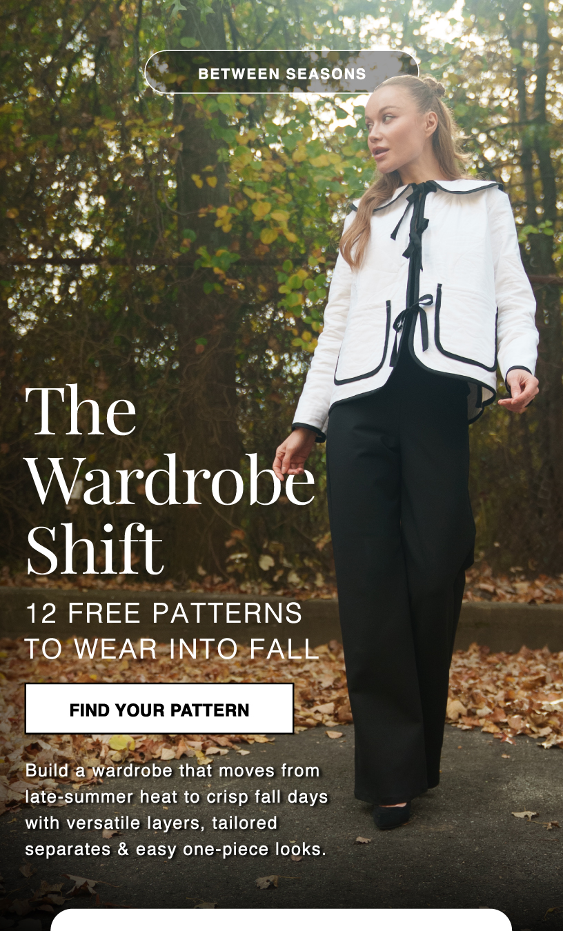 12 FREE TRANSITIONAL SUMMER TO FALL SEWING PATTERNS