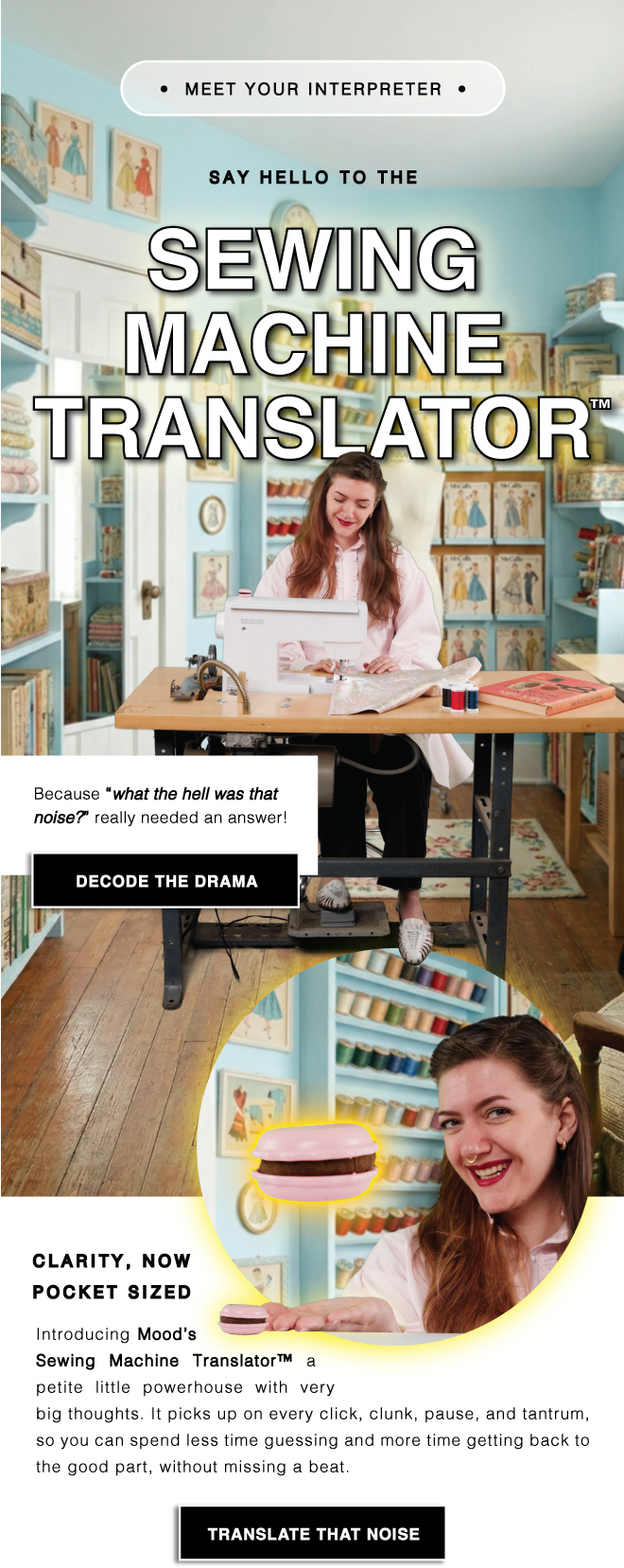 INTRODUCING THE MOOD SEWING MACHINE TRANSLATOR