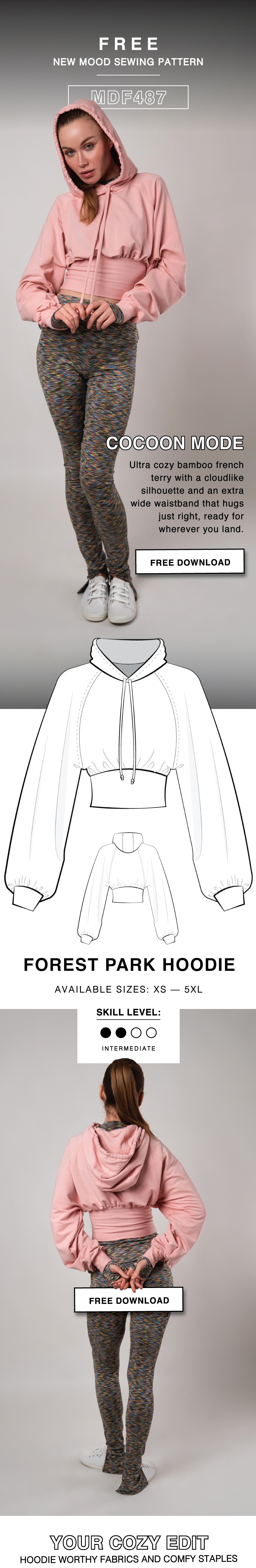 DOWNLOAD FOREST PARK HOODIE FREE SEWING PATTERN