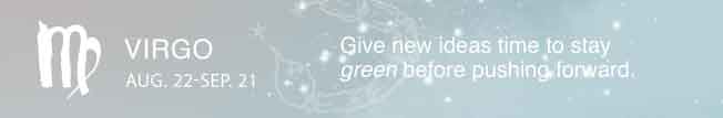 Give new ideas time to stay green before pushing forward.