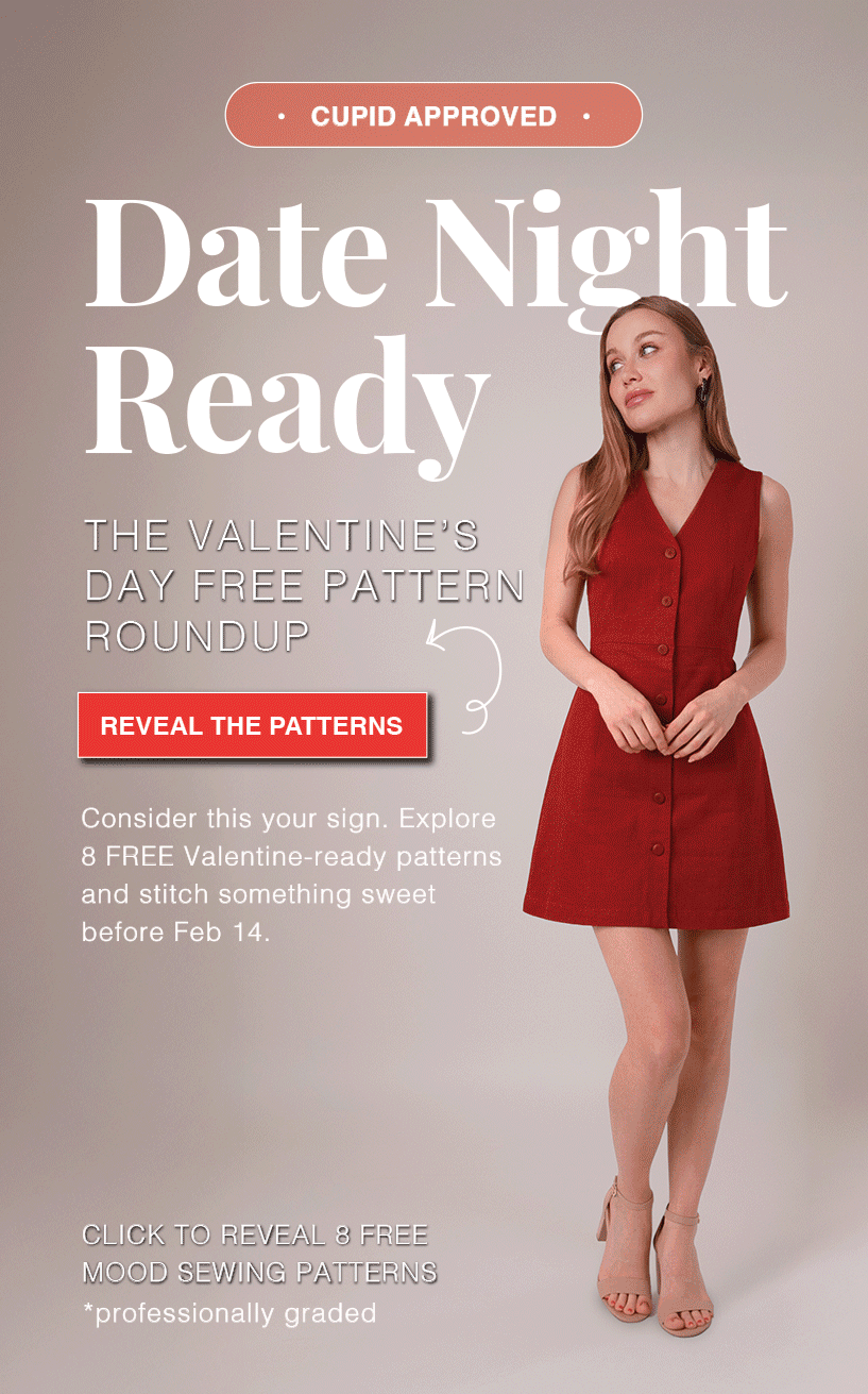 8 FREE VALENTINE'S DAY PATTERNS TO SPICE UP YOUR SEWING ROOM