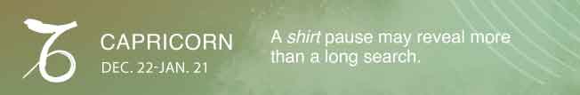 A shirt pause may reveal more than a long search.