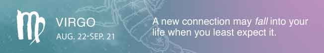A new connection may fall into your life when you least expect it.