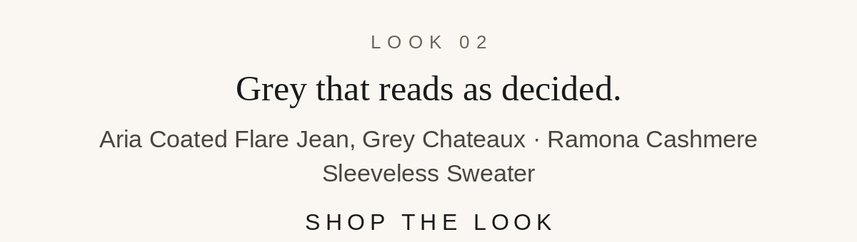 Grey that reads as decided shop the look