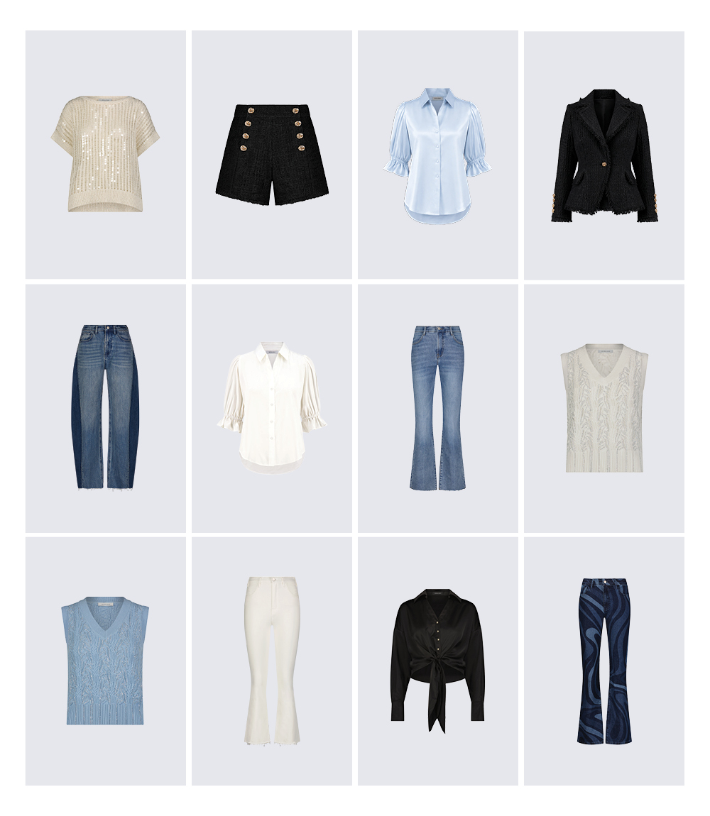 A flat grid of new styles from the noli summer collection