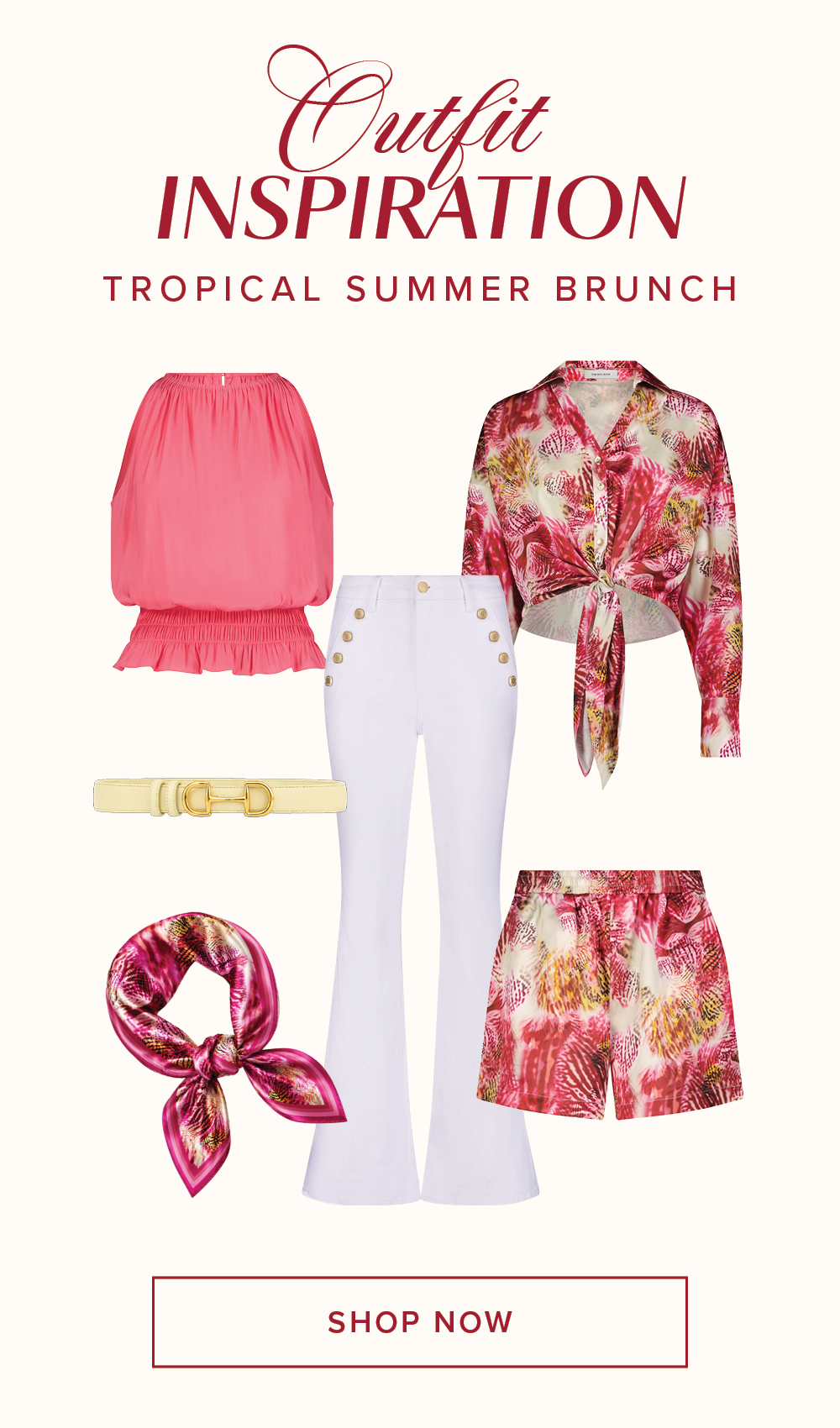 Outfit Inspiration Tropical Summer Brunch Shop Now