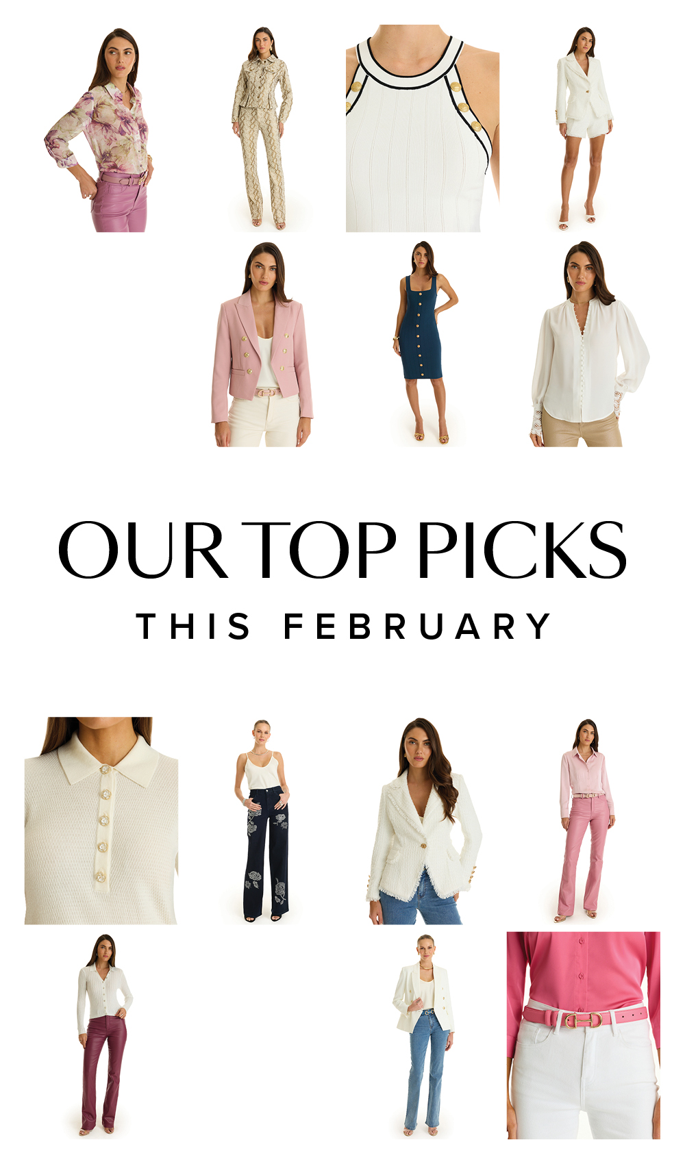 Our Top Picks This February. A grid of Noli Spring's best selling pieces this week.