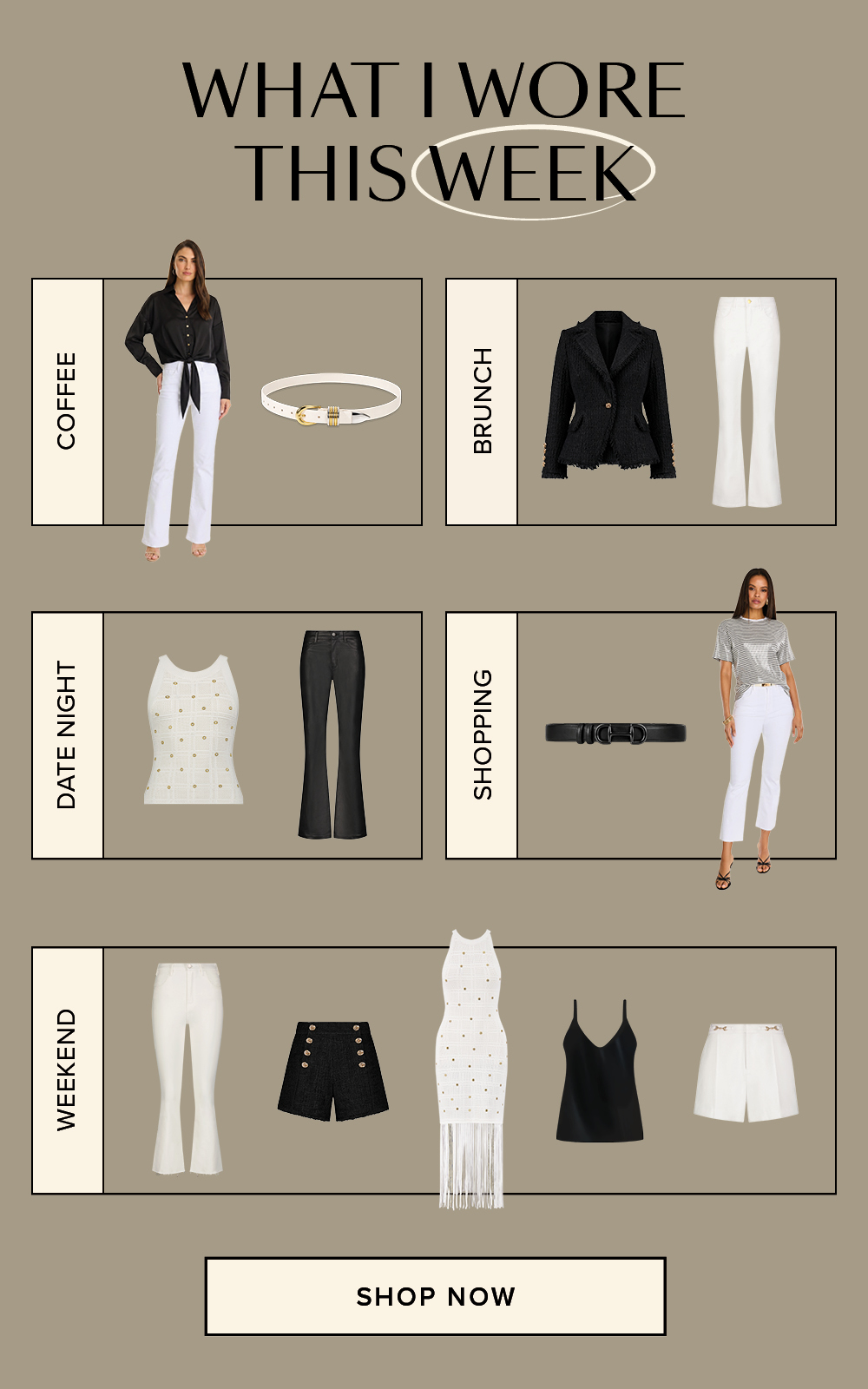 What I Wore This Week to Coffee Brunch Date Night Shopping and Weekend