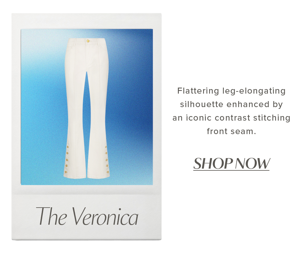 The Veronica. Flattering leg-elongating silhouette enhanced by an iconic contrast stitching front seam. SHOP NOW