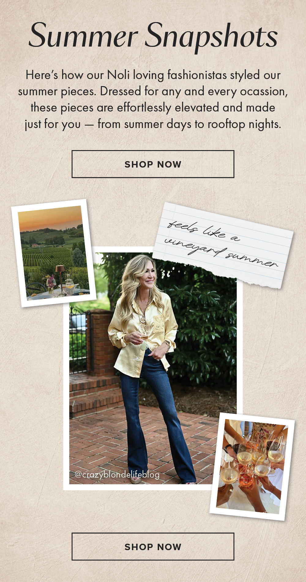 Summer Snapshots. Yellow Amelia and Blue Allegra Jean