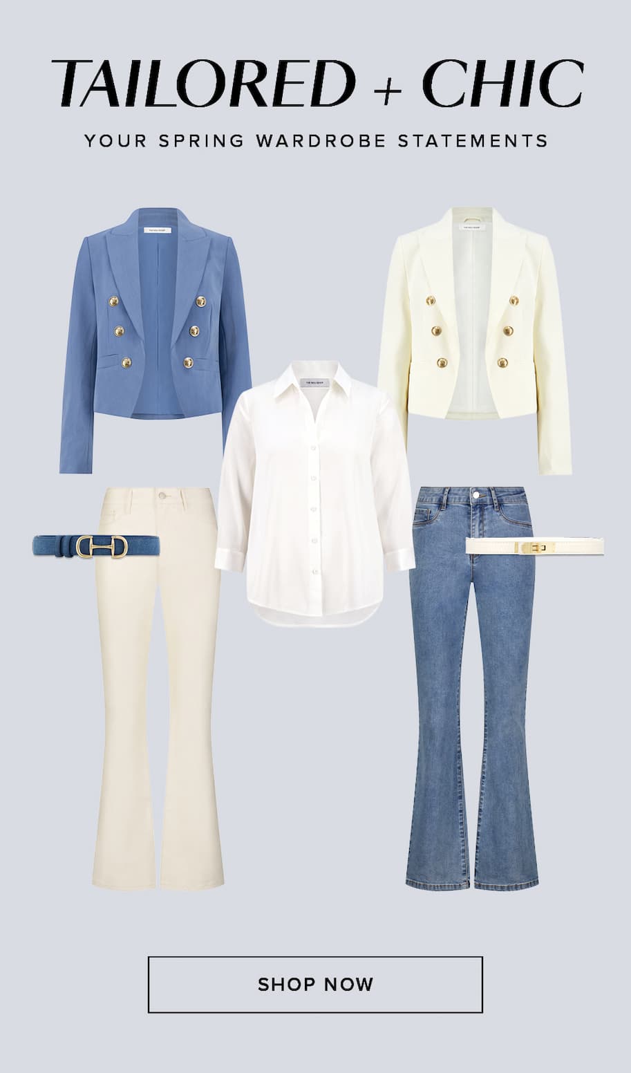 Tailored and Chic Spring Wardrobe Statements