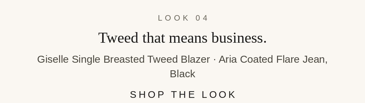 Tweed that means business