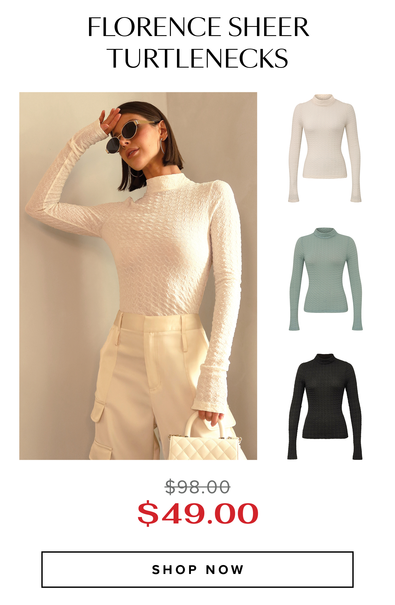 Florence Sheer Turtlenecks