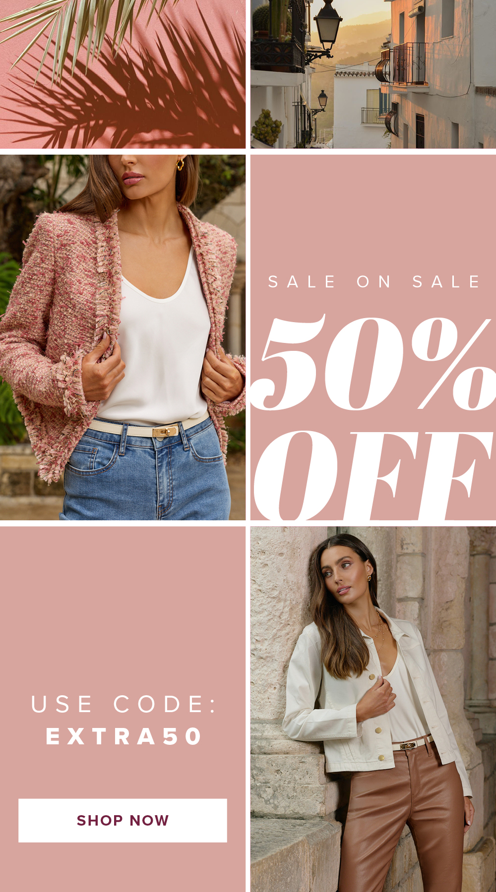 SALE ON SALE 50% OFF USE CODE EXTRA50 SHOP NOW