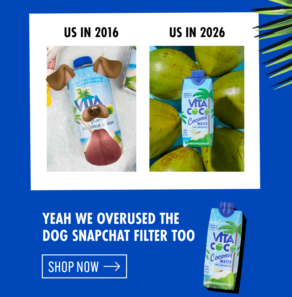 Us in 2016 | yeah we overused the dog snapchat filter too | Shop now