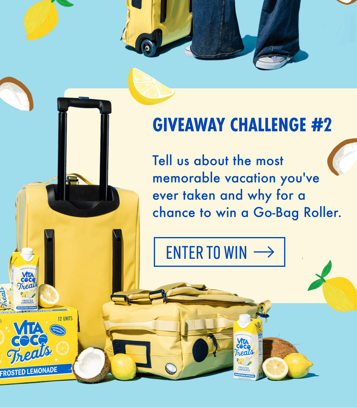 GIVEAWAY CHALLENGE #2 | Tell us about the most memorable vacation you've ever taken and why for a chance to win a Go-Bag Roller. | Enter to win