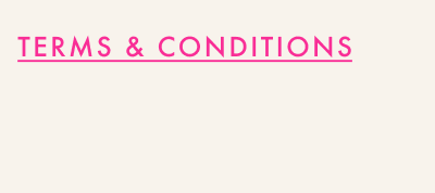 Terms & Conditions