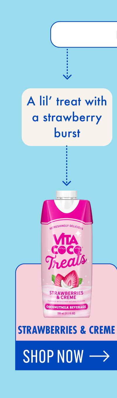 Pick your ideal flavor | A lil' treat with a strawberry burst: | Strawberries & Creme | Shop now