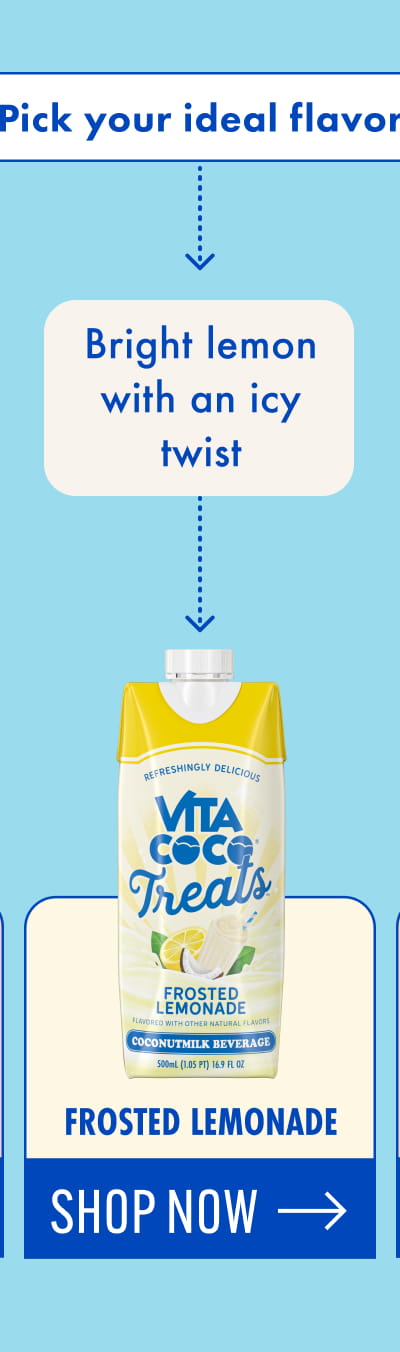 Bright lemon with an icy twist: | Frosted Lemonade | Shop now