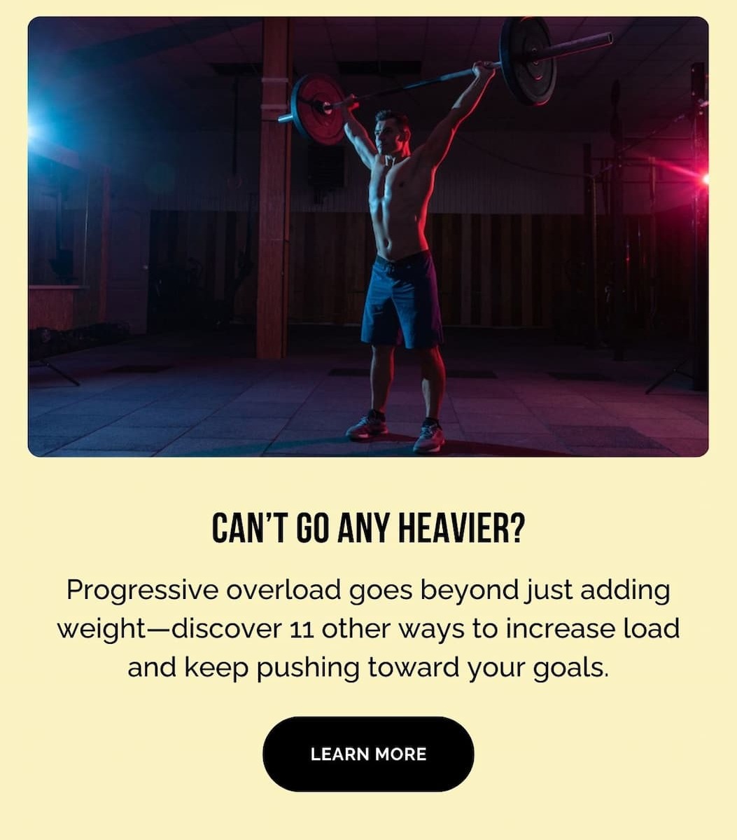 Can't Go Any Heavier?