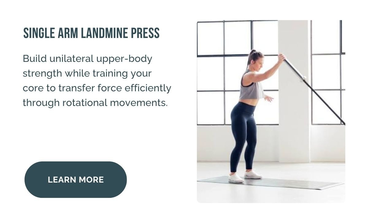 Single Arm Landmine Press