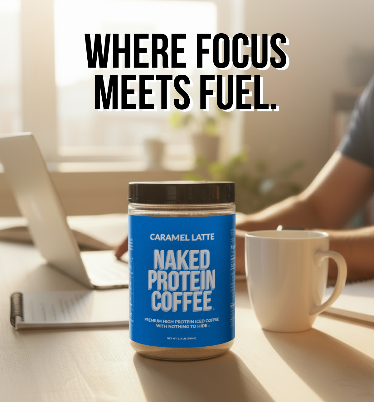 Meet Naked Caramel Latte Protein Coffee