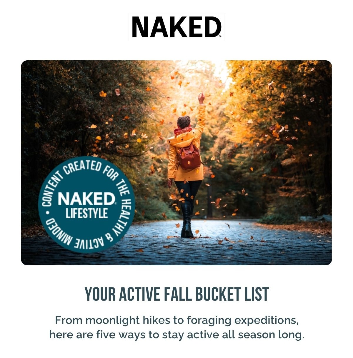 Active Fall Bucket List