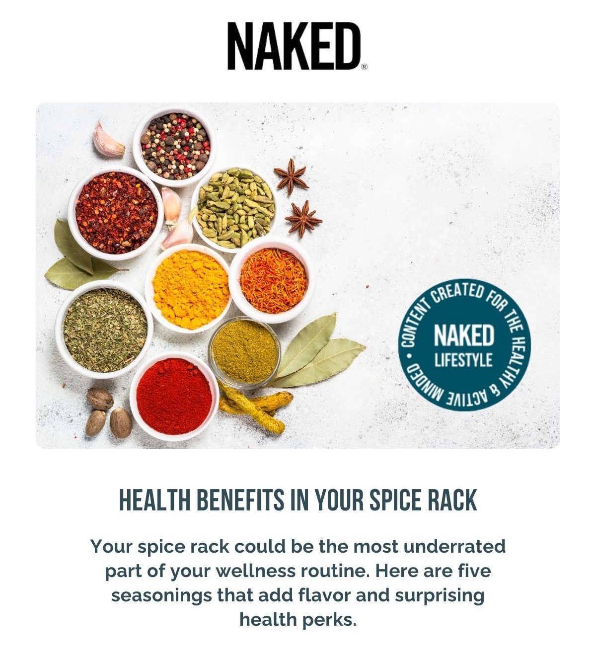 Health Benefits in Your Spice Rack