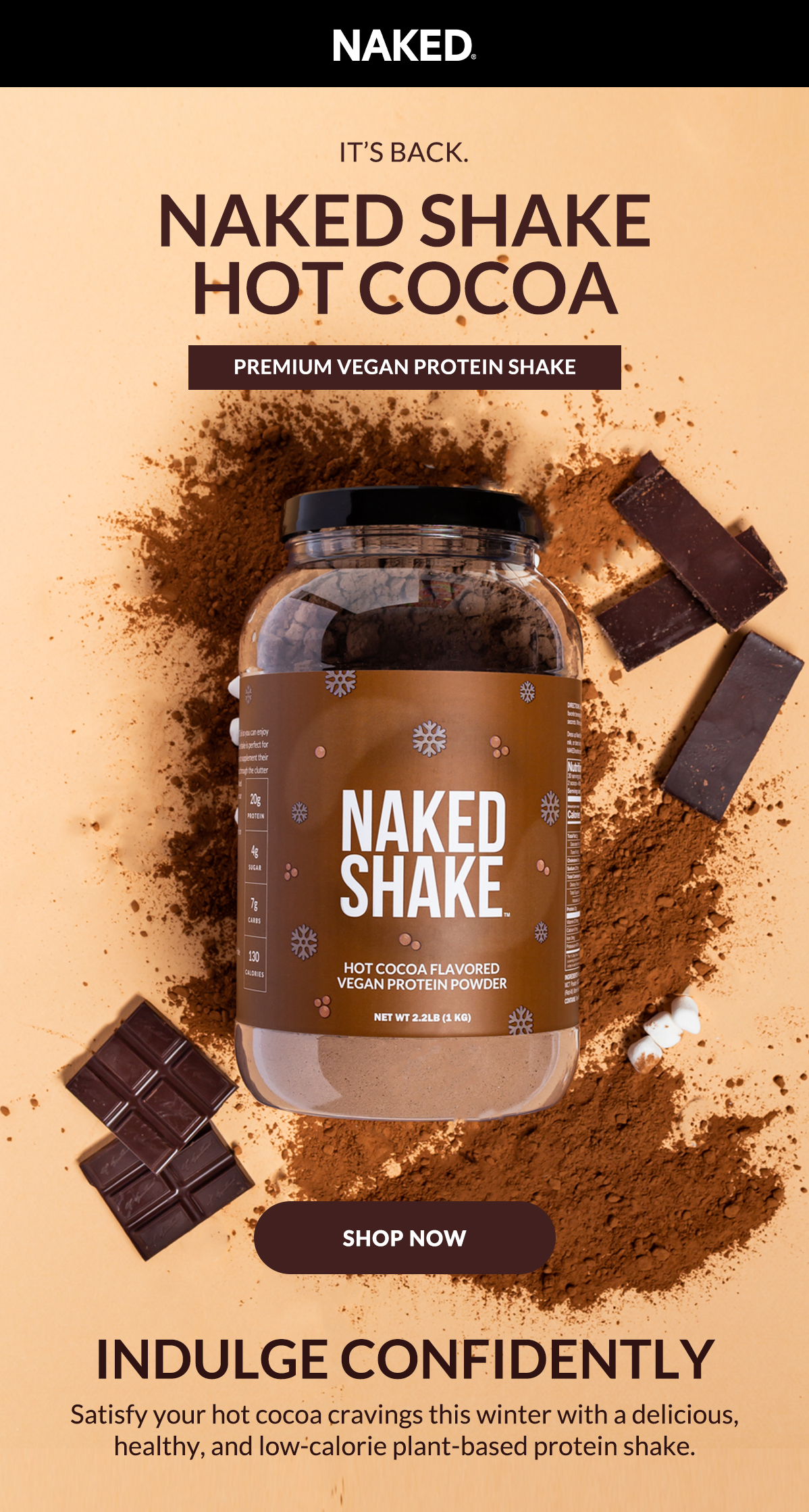 Naked Shake Hot Cocoa