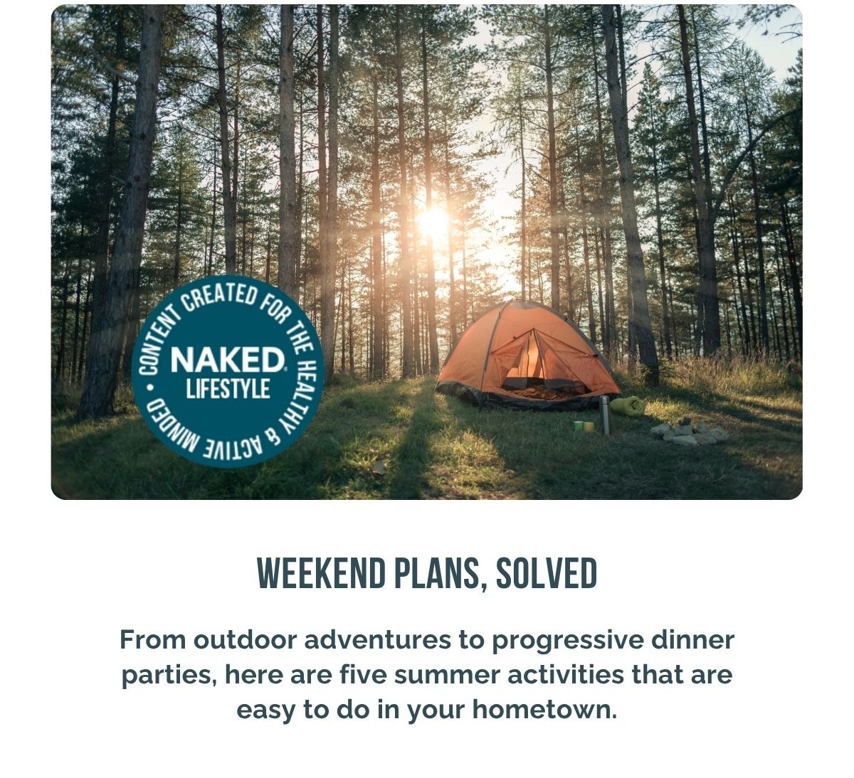 Summer Weekend Activities
