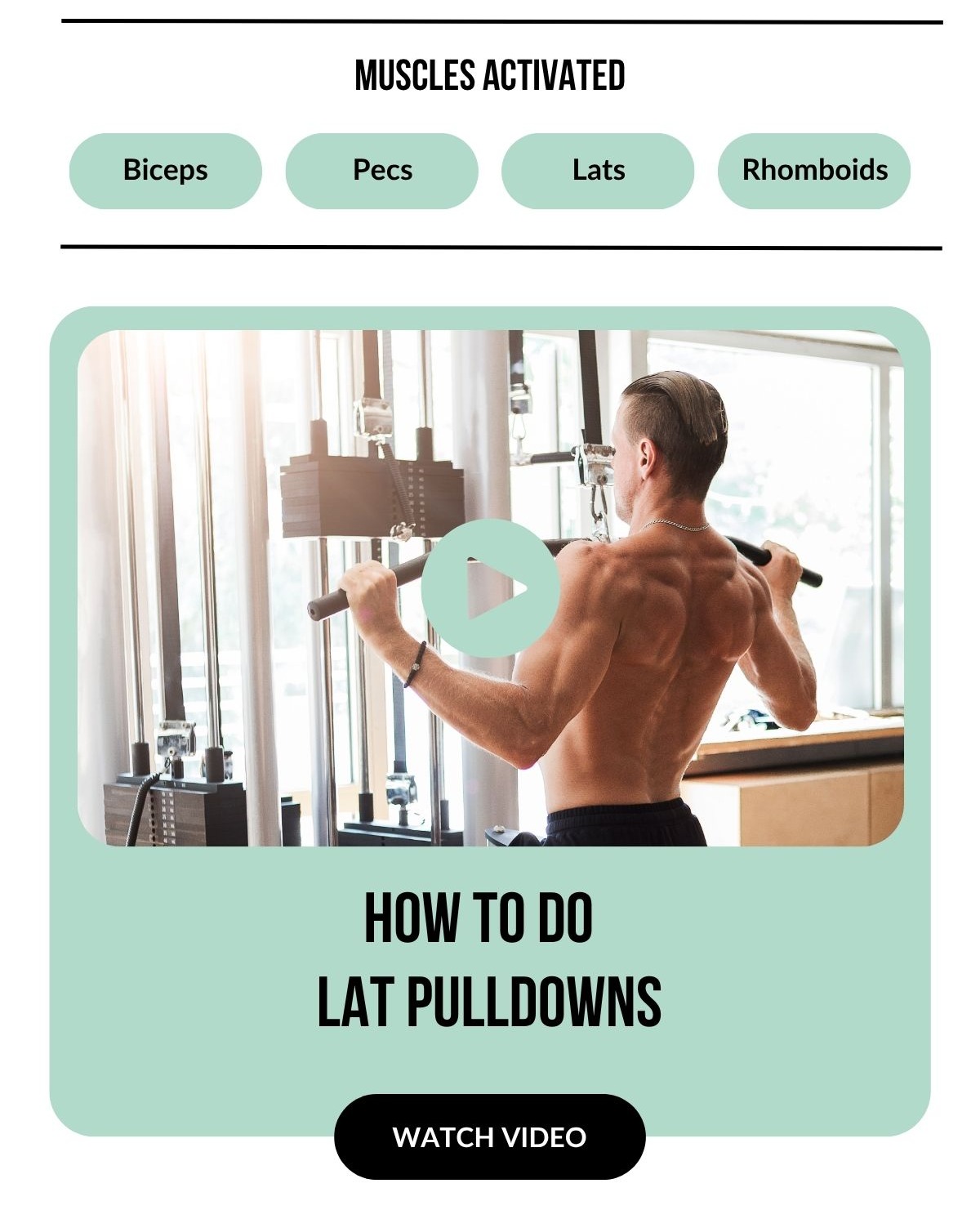 How to Do Lat Pulldowns